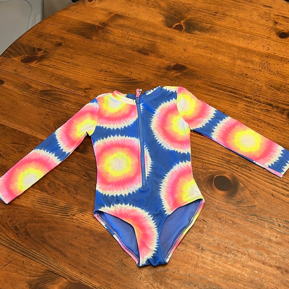 Gap Kids Rash Guard One Piece Long Sleeve Swimsuit Size XS